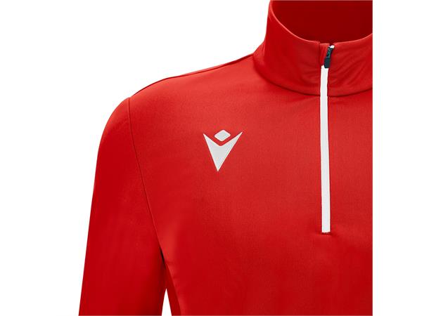 Piave 1/4 Zip Top RED/WHT M Teknisk treningsgenser - Unisex 